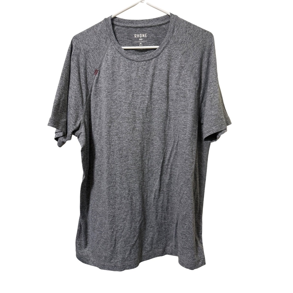 Rhone Reign Mens XL Gray Heather Short Sleeve Training Shirt RGN-18 Activewear